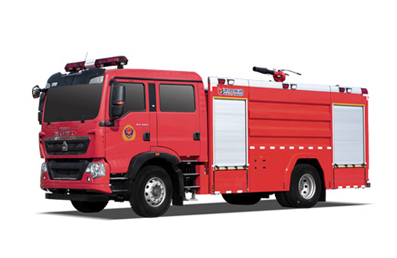豪沃单桥外露水罐消防车