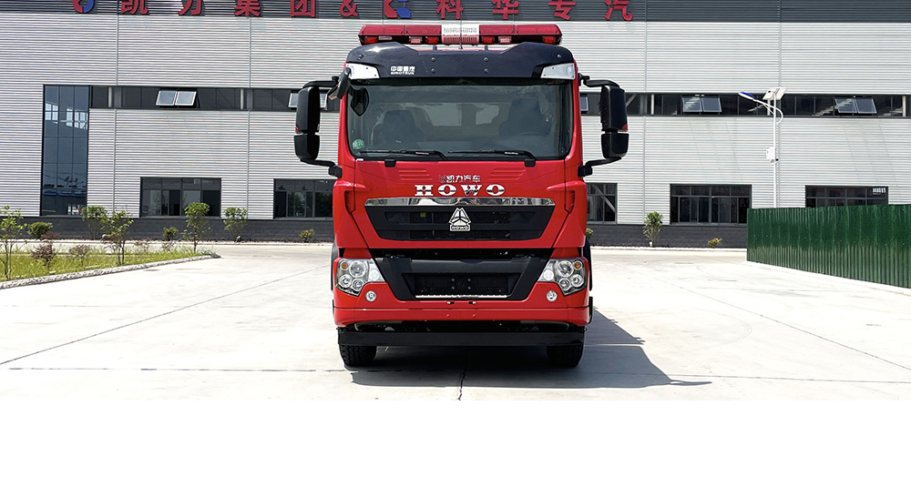豪沃单桥外露水罐消防车图8
