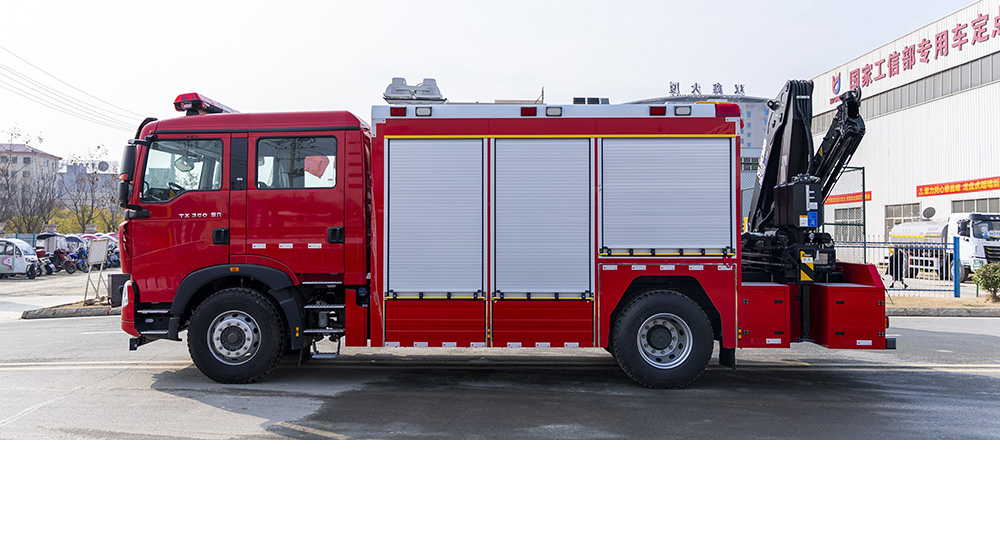 豪沃单桥抢险救援消防车图2