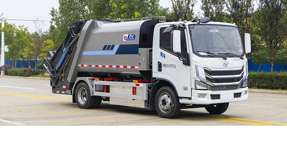 上汽跃进纯电压缩式垃圾车图1