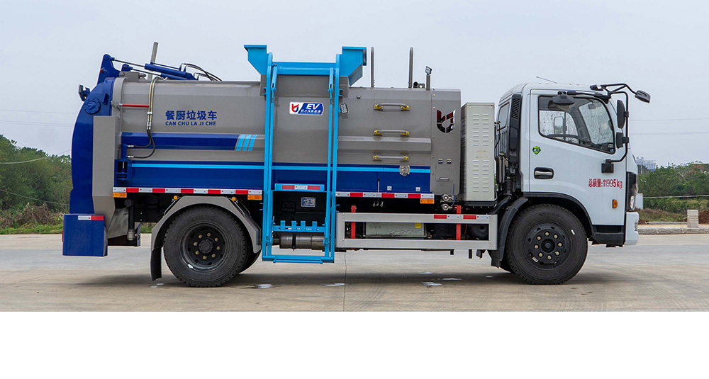 东风福瑞卡混动餐厨垃圾车图3