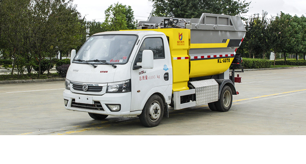 东风途逸纯电自装卸式垃圾车图2