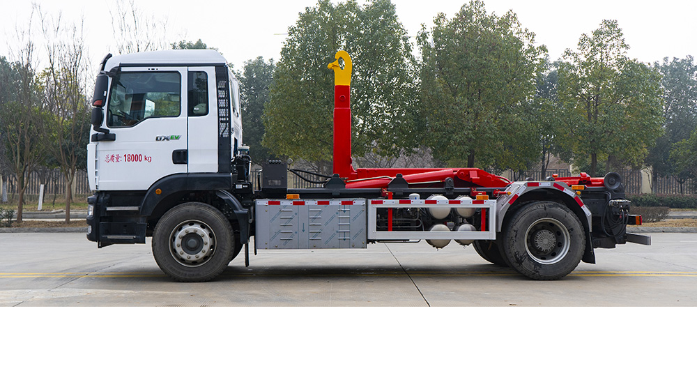 重汽纯电车厢可卸式垃圾车图5