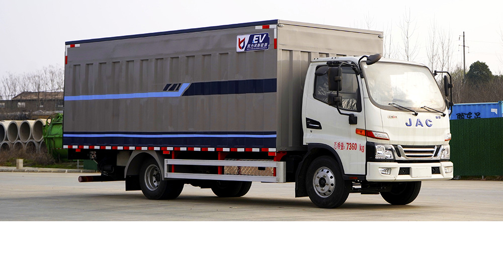 江淮骏铃纯电密封式桶装垃圾车图1