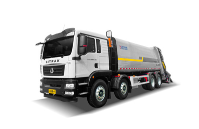 重汽前四后八压缩式垃圾车