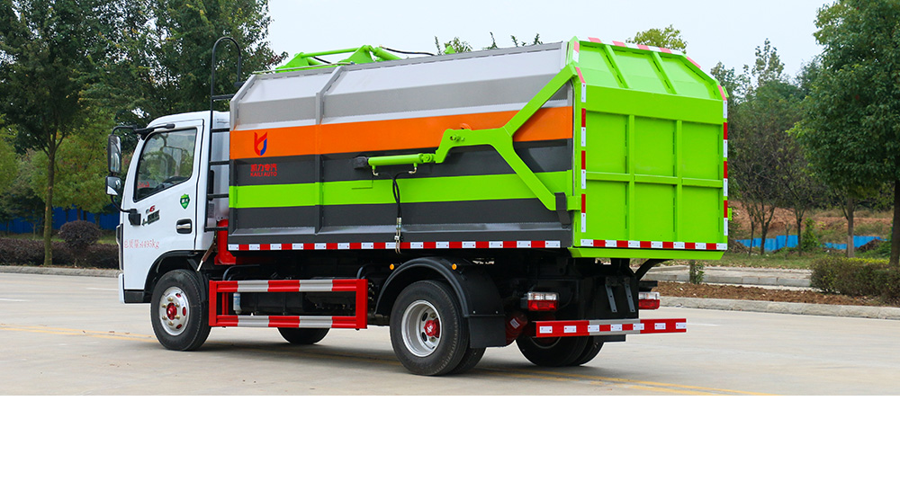 东风D6自装卸式垃圾车 侧装图6