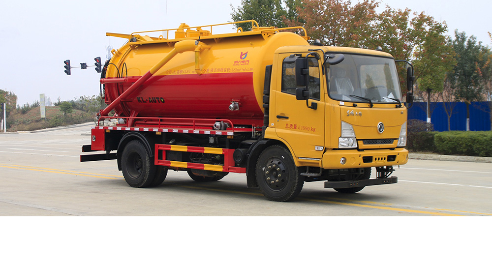 东风天锦清洗吸污车图1